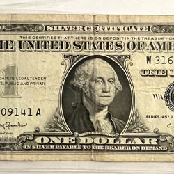 1935 And 1957 USA $1 Silver Certificate Bills