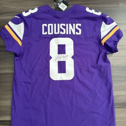 Signed Nike Minnesota Vikings Kirk Cousins #8 NFL Elite Jersey Men’s 48 *NO COA  This jersey is 100% authentic and retails at $296.00. However the sig