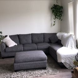 Dark grey Sectional Couch 