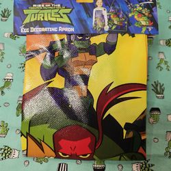Teenage Mutant Ninja Turtles Art Or Easter Egg Decorating Apron *BRAND NEW* TMNT