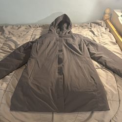 32 Degrees Heat Women’s Attached Hood Rain Jacket Coat - Insulated Water Resistant - Medium 
