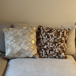 Luxury Cowhide Accent Pillows