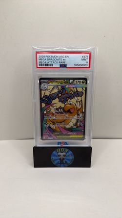 2026 POKEMON ASC EN MEGA ATTACK RARE MEGA DRAGONITE EX #271 PSA 9