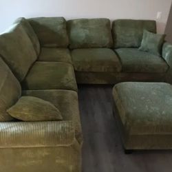 4pcs Sectional Sofa w/ottoman