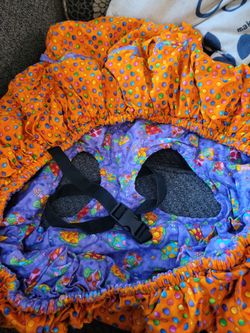 Reversible Grocery Cart Seat Cover