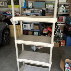 plastic storage rack.
