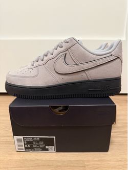 Nike Air Force 1 Low “Light Smoke Grey Suede Black” Men’s Size 8 HQ1966-001