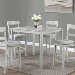 Henry Counter Height Table w/4 Chairs 