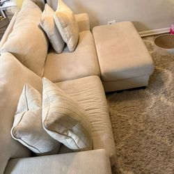 Sofa Couch And Ottoman