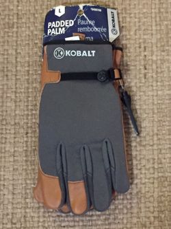 Kobalt Polyester/Leather Work Gloves