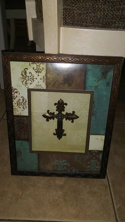 Turquoise cross frame