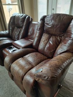 LAZY BOY love seat recliner 