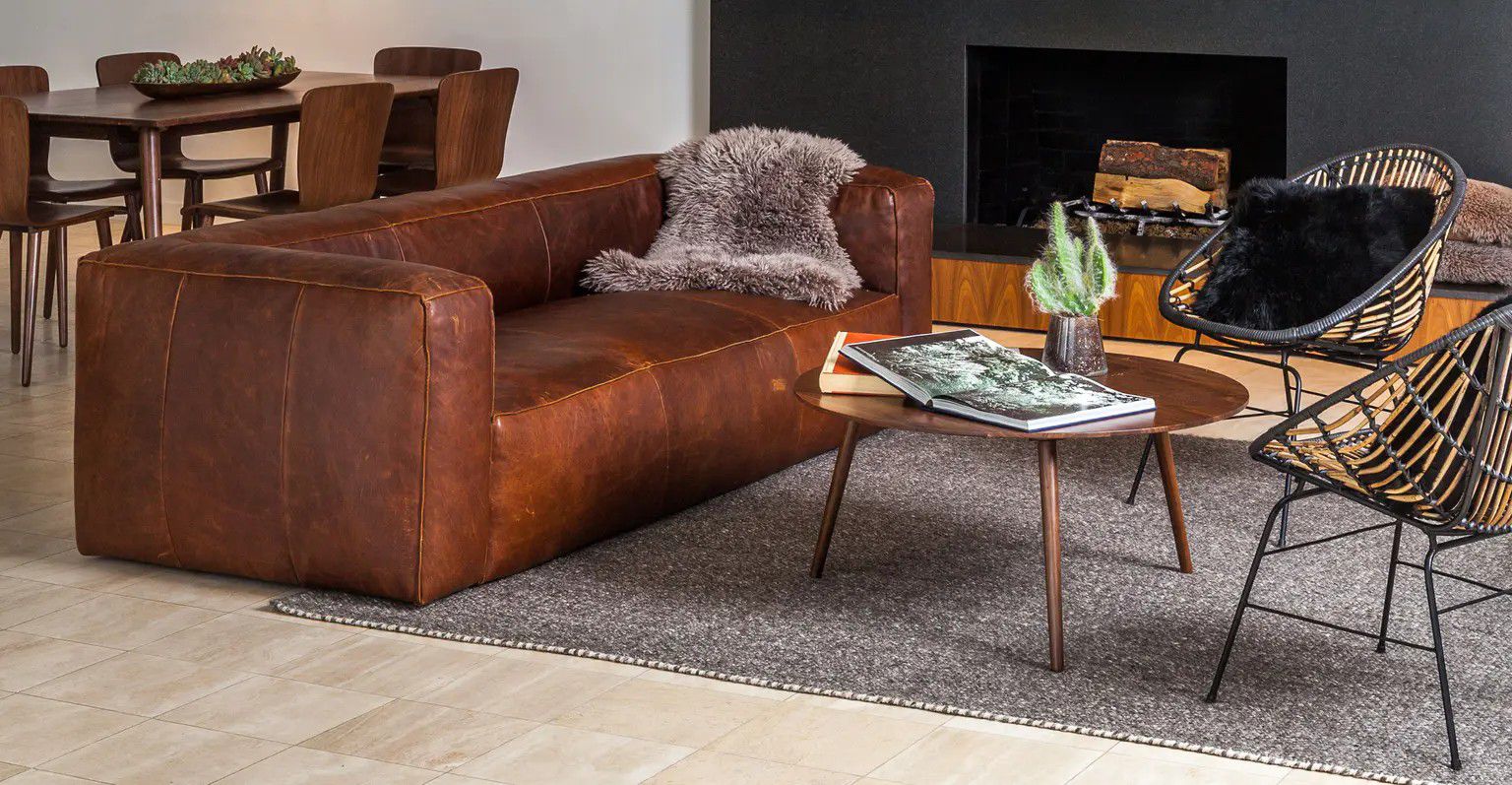 Article Rawhide Brown Leather Sofa