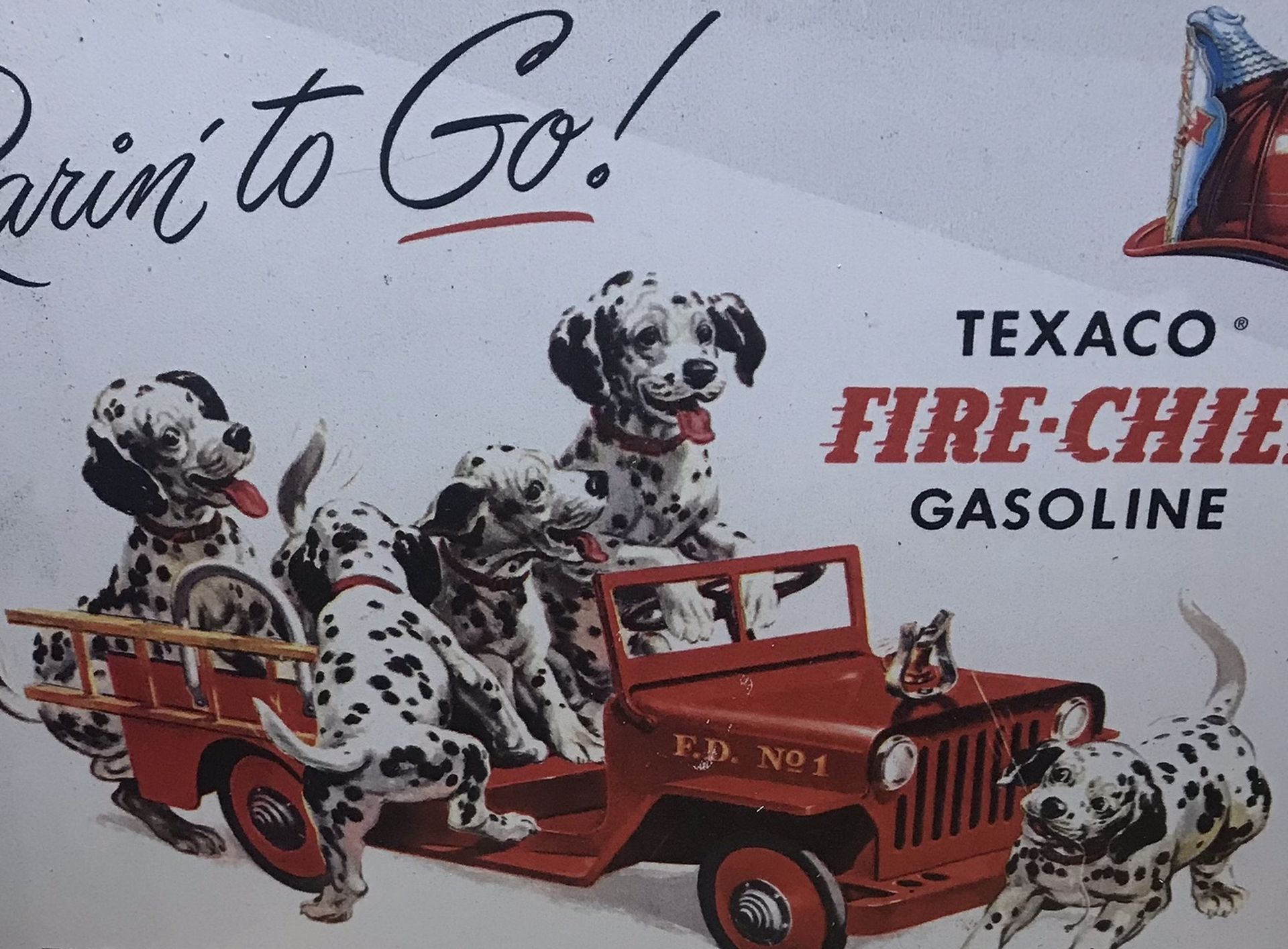 Texaco Fire Tin Sign