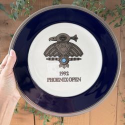 Vintage 1992 Phoenix Open golf tournament Commemorative Plate.