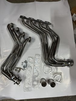 Polished Stainless Steel Headers For 77-79 Ford F-150 F-250 F-350 