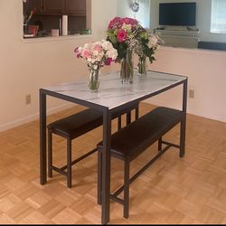 MOVING SALE Table With benches