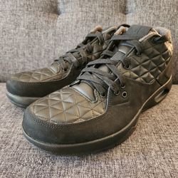 NIKE AIR JORDAN Clutch Black Quilted Leather/Black Suede US Men's Size 10 $60 OBO