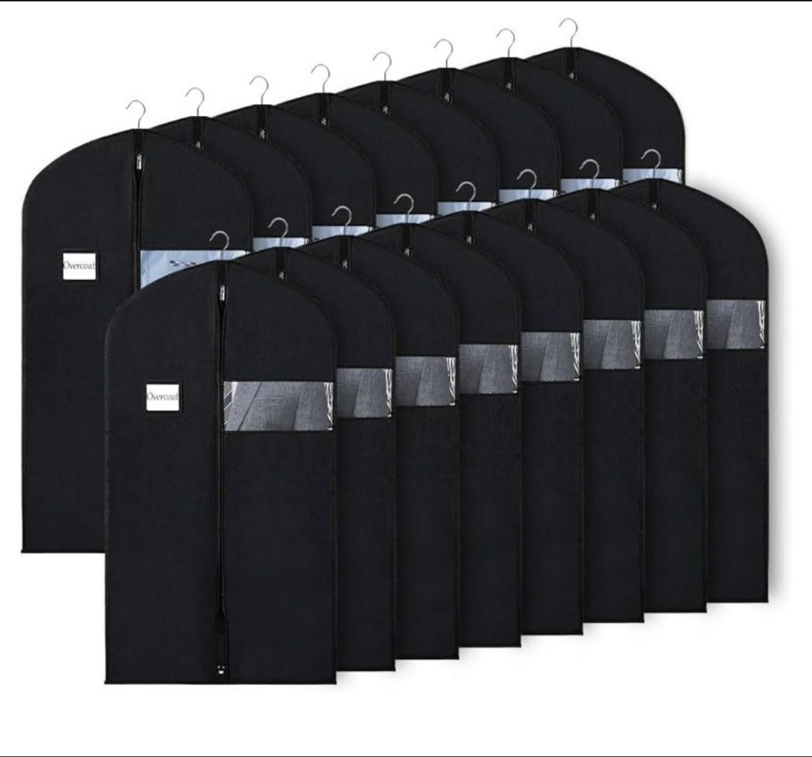 16 Pack Suit Bags Garment Bag for Men Storage 40-inch. (G)