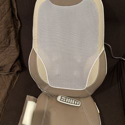 used once HoMedics Quad Shiatsu Pro Massage With Heat Zone Control  Gently Used 
