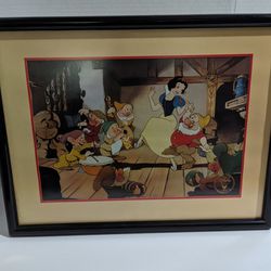 The Disney Store Exclusive Commemorative Lithograph 1994 Snow White  And The 7 Dwarfs