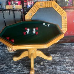 Octagon Bumper Pool Table 