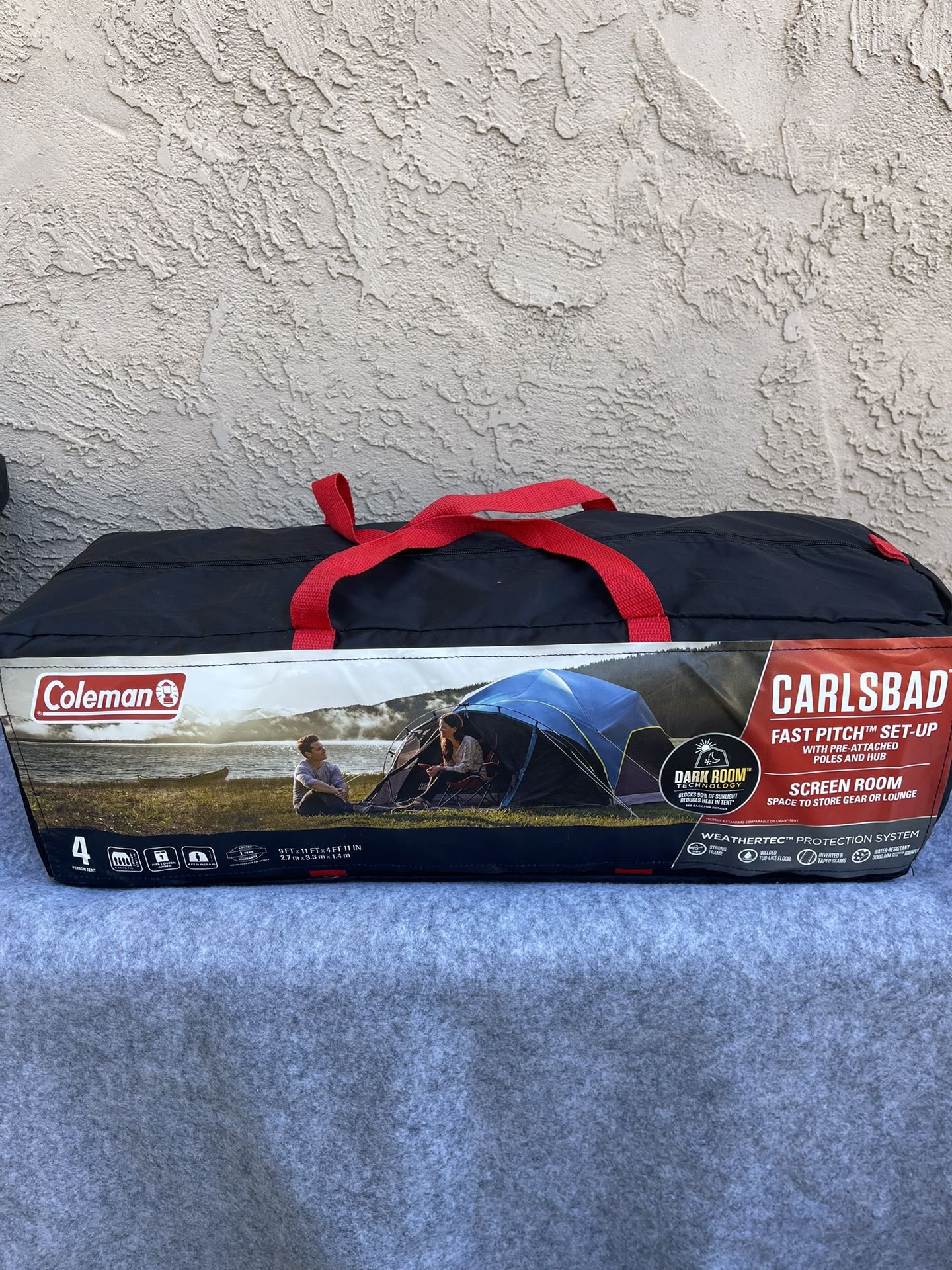Coleman 4-Person Carlsbad Dark Room Dome Camping Tent