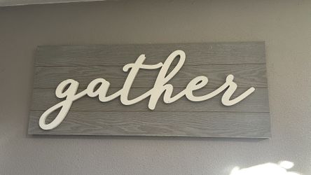 Dinner Room Decorations Sign