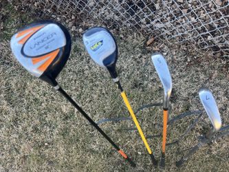 4 left handed kids golf clubs (kids 4’6”-5’0”)