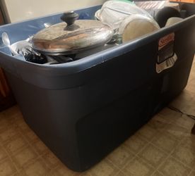 Tote Full Of Utensils 