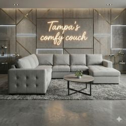 🛋️ Large Ushaped Sectional w/Bed & Storage (Delivery Available!! )