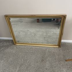 Wall Mirror-Gold Frame 