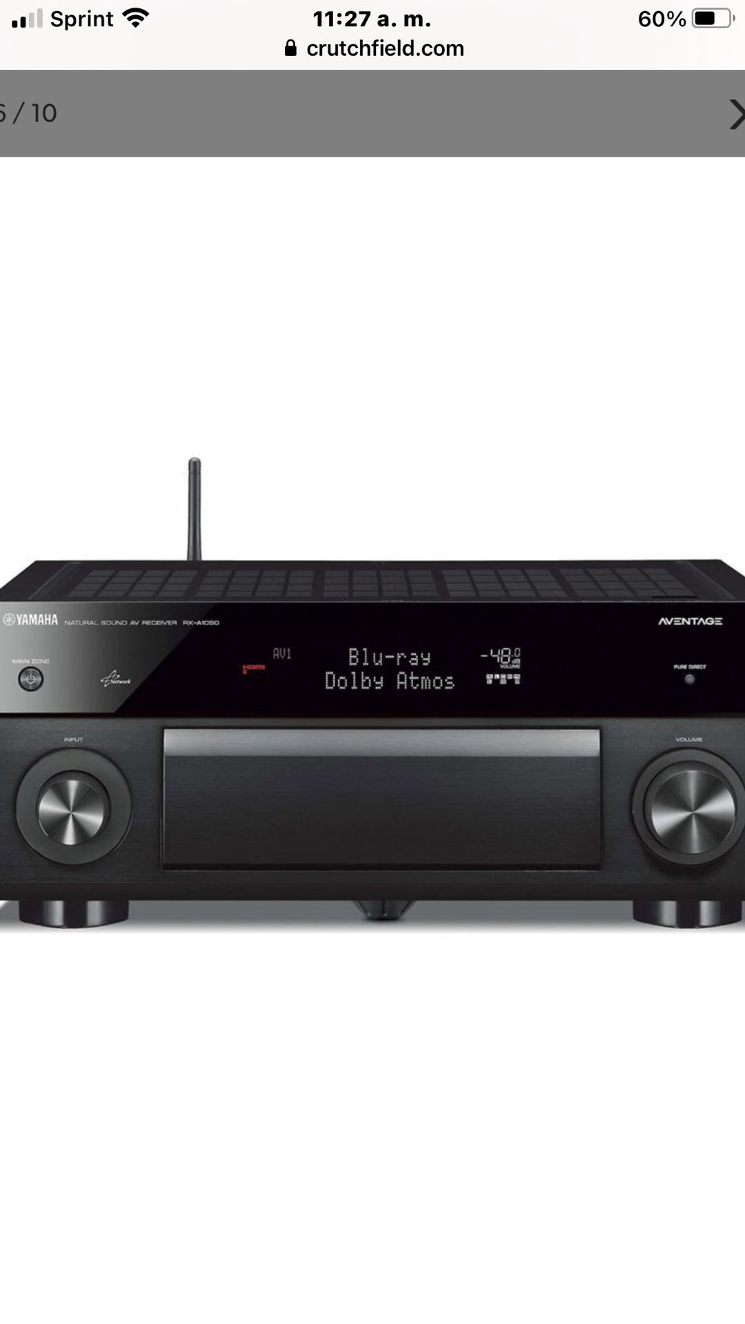 Yamaha receiver