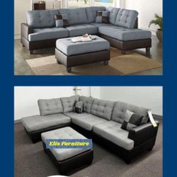 Brand New Sectional 
3 Pcs Grey
104 x 75 x 35
$668 + Tax
