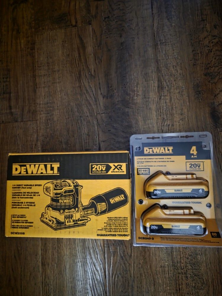 Dewalt Sheet Sander 20v With Batterys