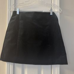 J. Crew Elegant Black Felted Mini Skirt