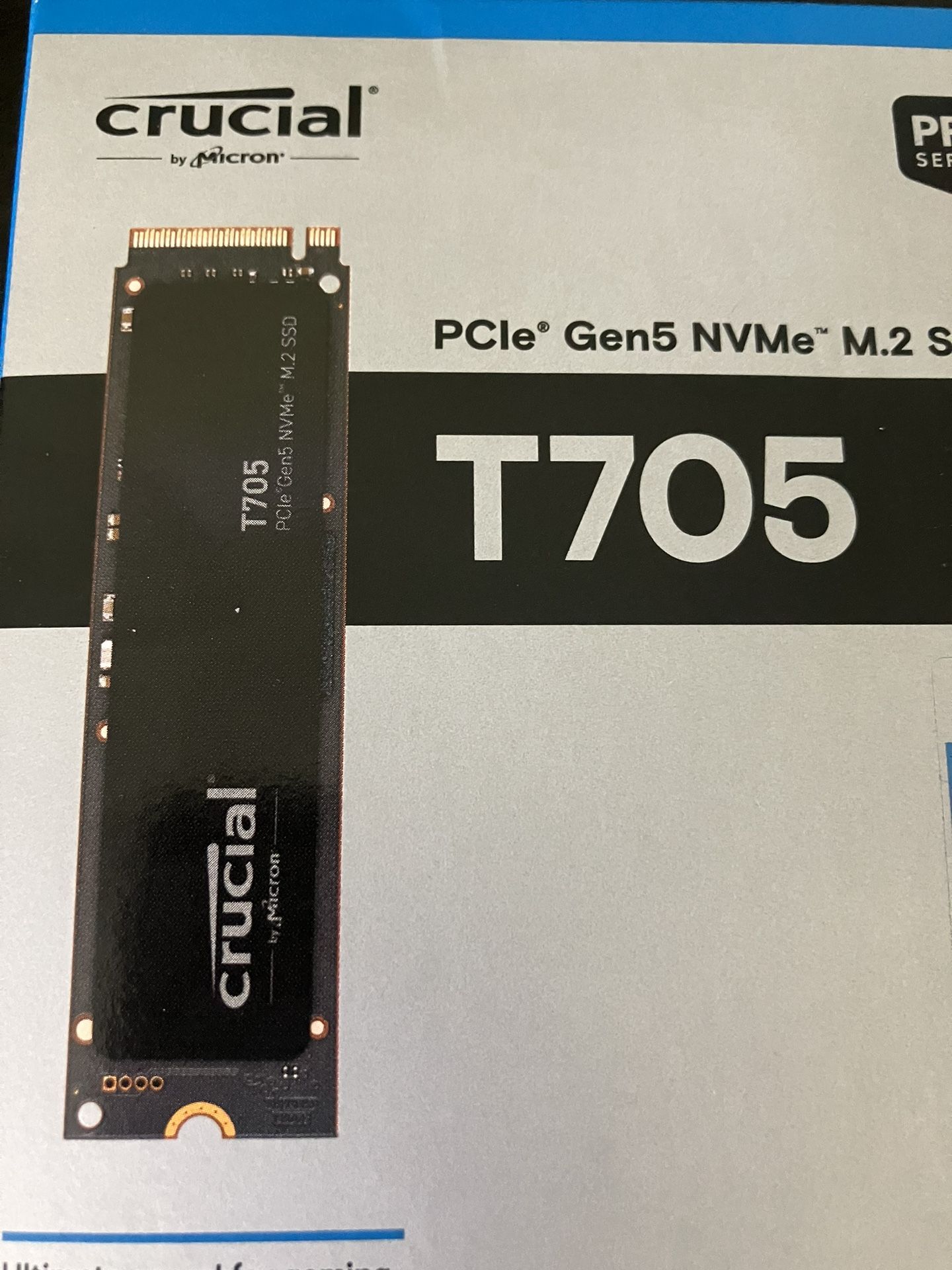 Crucial T705 Gen5 M.2 NVMe SSD
