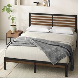 Wood/Metal Queen Bed frame