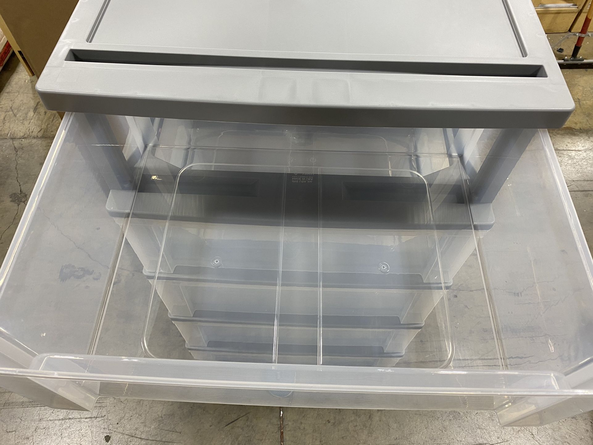 IRIS USA 110311 Wide Storage Drawer Cart, 6, Gray - NEW