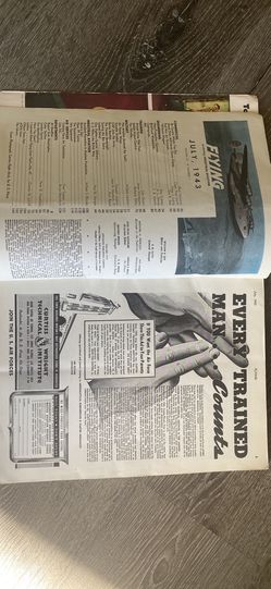 VINTAGE 1943 FLYING MAGAZINE Vol 33 #1  Thumbnail