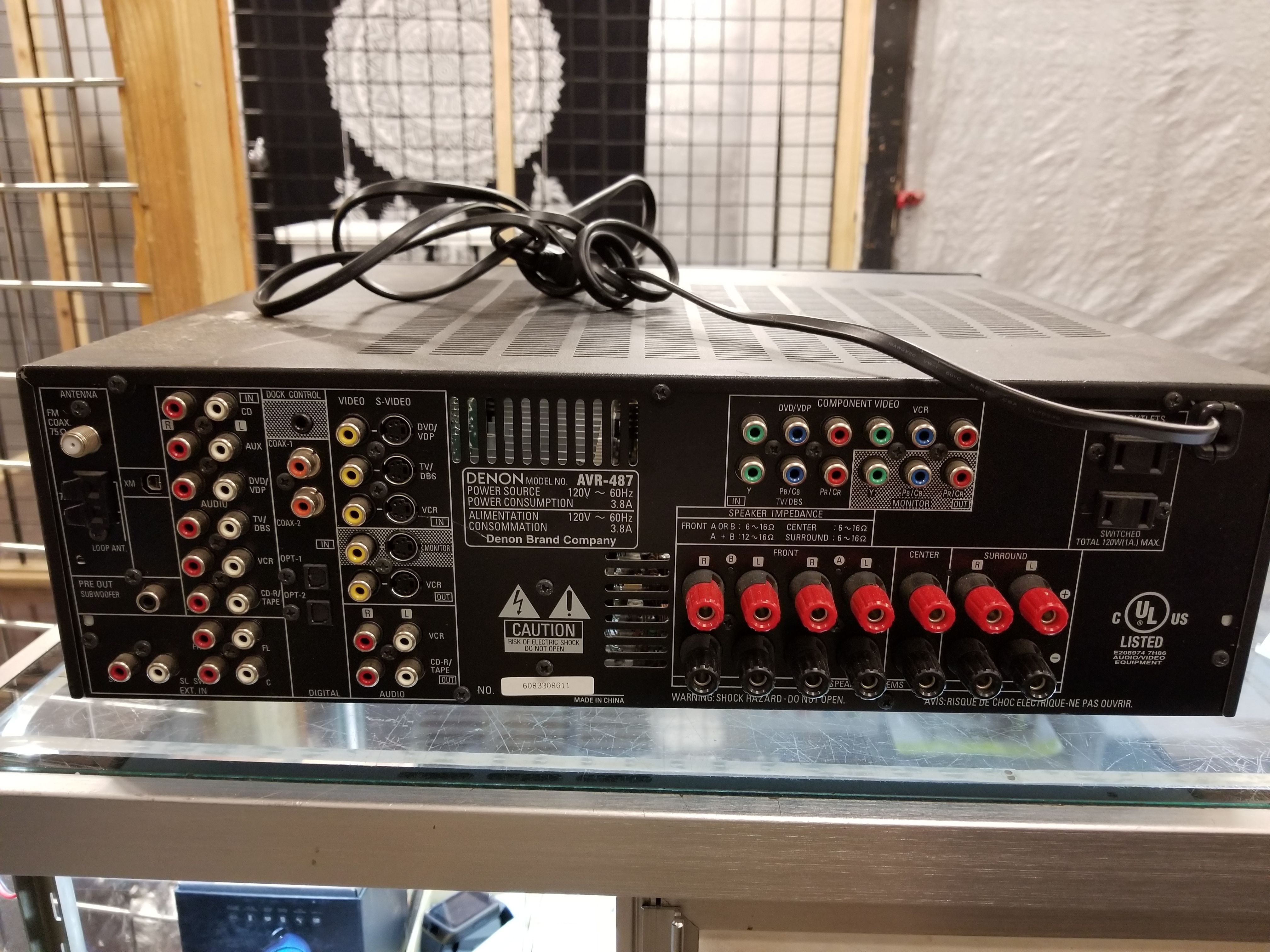 Denon AVR487 Specs Denon Audio/video Surround Power