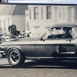 Steve McQueen 68 Mustang Bullit Framed Image