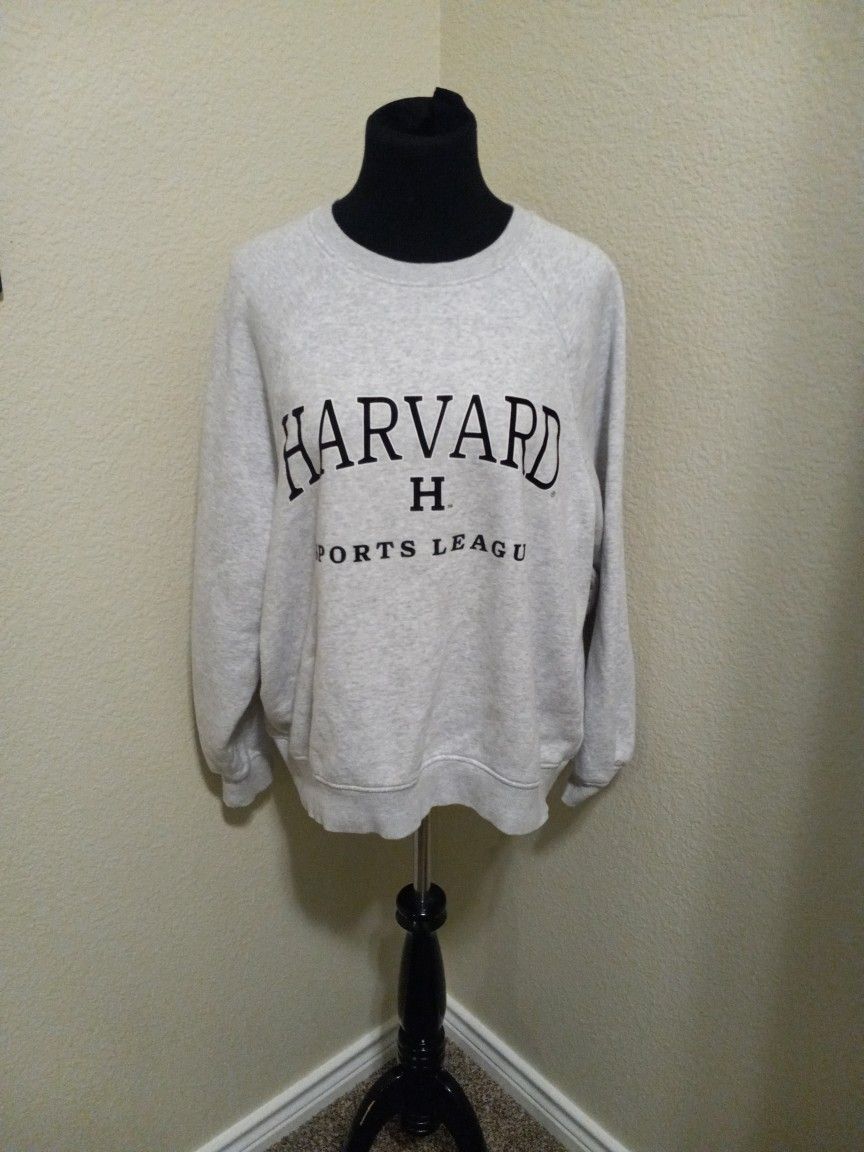 H&M Overzised Gray Harvard Sweatshirt