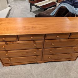 Pending Sale - Solid Wood Tend Drawer Wide Dresser