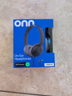Onn wired on ear headphones