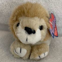 Vintage 1997 Puffkins Lancaster Mini Magnet Plush Lion Cub 3"With Tags Rare