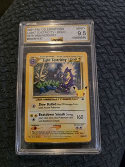 2021 Celebrations Promo LIGHT TOXTRICITY Holo #137 AGS GOLD 9.5
