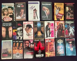 20 VHS Movie Lot w/ Halloween & Blade Runner
