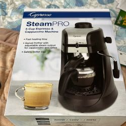 Capresso  Steam Pro 4-Cup Espresso & Cappuccino Machine