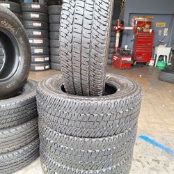 LT 275/70/18 MICHELIN (4 GOOD USED TIRES)